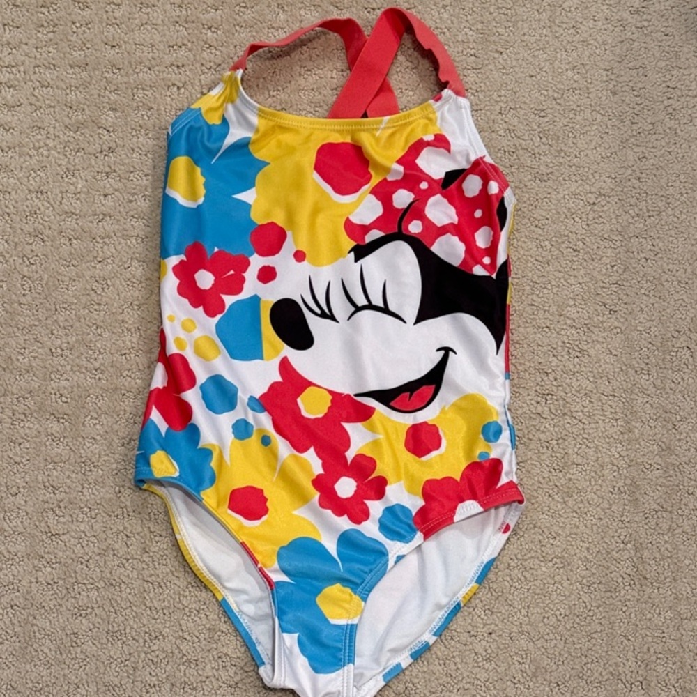 Disney Minnie Mouse Kids One Piece Swimsuit - Size 6